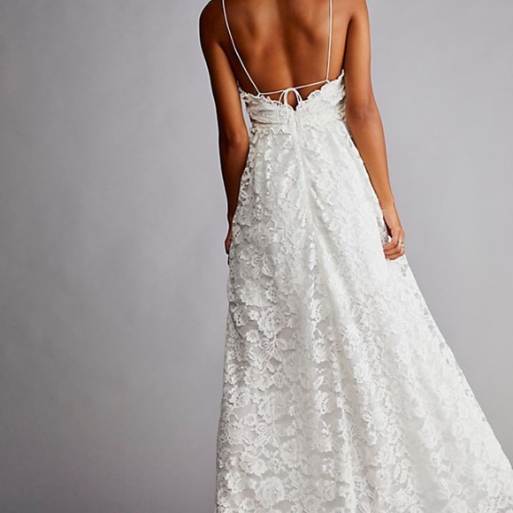 Free People For Love & Lemons Joelle Maxi Dress Large NWT - Picture 2 of 8